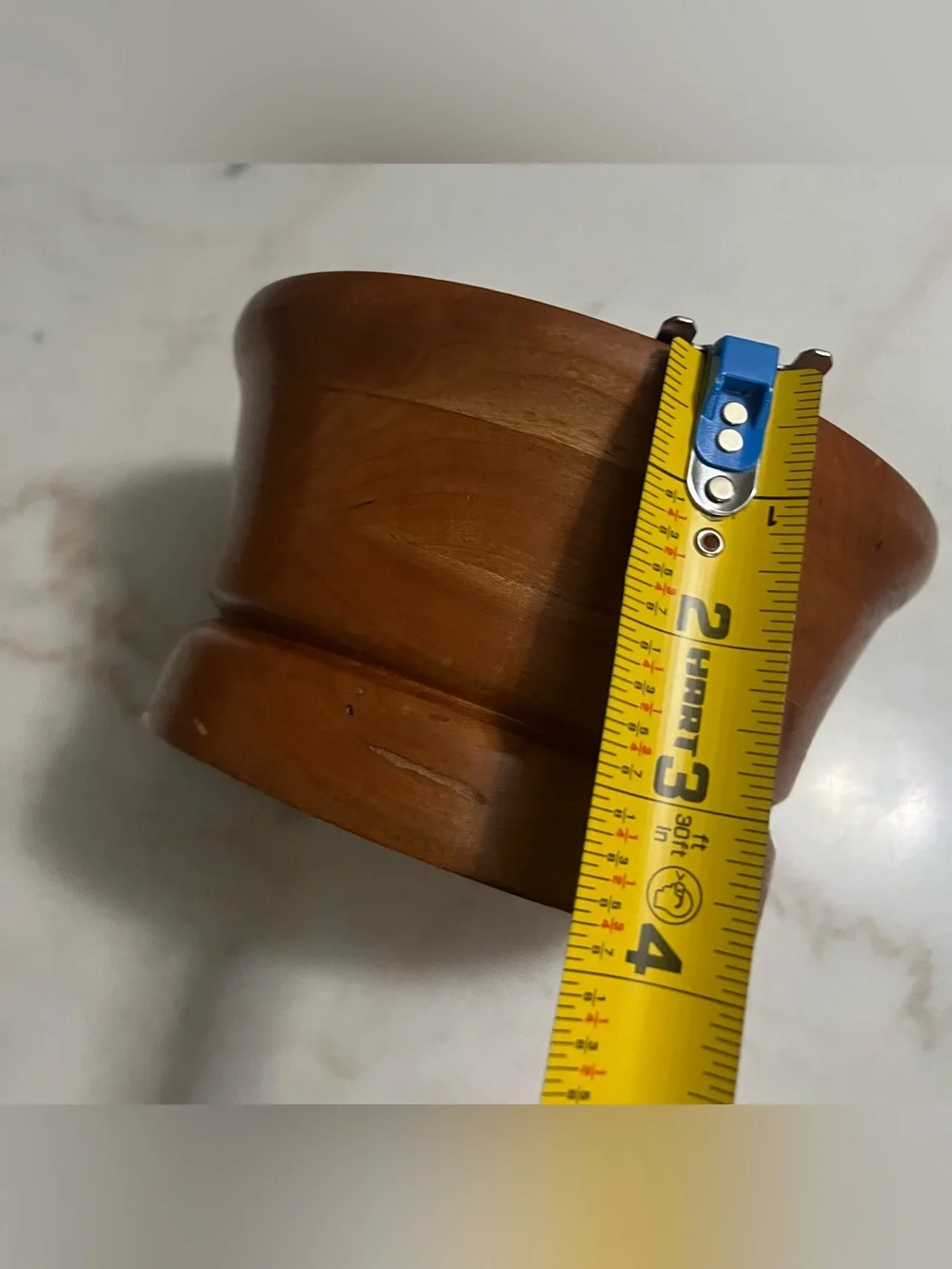 2016 Hand Turned Signed Wooden Bowl Fruitwood Cherry Finish